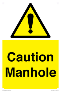 Caution Manhole